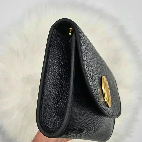 Dior Black Grained  Leather Clutch - Picture 9 of 16